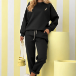 Jordan Black Sweatshirt & Trousers Set "MASELKO MATERIAL"