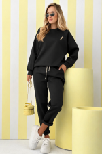 Jordan Black Sweatshirt & Trousers Set "MASELKO MATERIAL"
