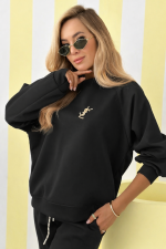 Jordan Black Sweatshirt & Trousers Set "MASELKO MATERIAL" - Image 2