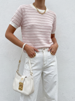 Cocomore Harvey Powder Pink & White Jumper Top - Image 2