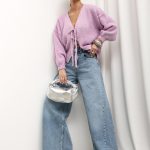 Cocomore Herald Purple short cardigan