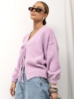 Cocomore Herald Purple short cardigan - Image 4