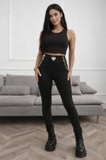 Celine Black Leggings - Image 3