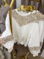 COCOMORE EXLUSIVE  Megan White Sweatshirt - Image 3