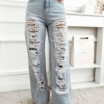 M Sara Pola Blue Jeans