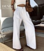 Roxandra White Wide Leg Jeans