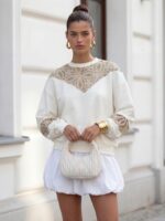 COCOMORE EXLUSIVE  Megan White Sweatshirt