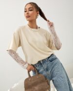 COCOMORE Harlen Beige T-shirt - Image 2