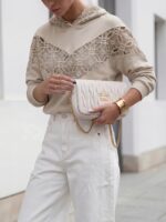 COCOMORE EXLUSIVE  Denisa Beige Hoodie - Image 3