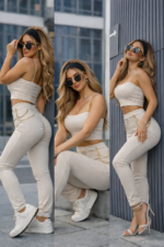 Celine Beige Leggings - Image 3