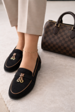 Women’s Selene Black Moccasins - Image 3