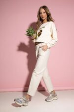 XANA pistachio Beige Sweatshirt - Image 3