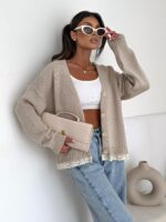 Bocca Maxim Beige Short Cardigan