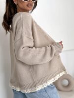 Bocca Maxim Beige Short Cardigan - Image 4