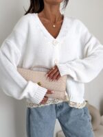 Bocca Maxim Off White Short Cardigan - Image 4