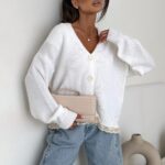 Bocca Maxim Off White Short Cardigan