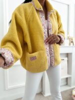 Lulu Yellow Fleece sweatshirt for women