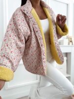 Lulu Yellow Fleece sweatshirt for women - Image 3