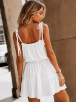 STAY HERE Paloma White Belted Dress (Copy) - Image 2